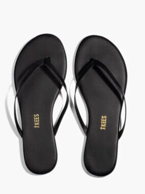 Tkees Flip Flips Black Vegan Lily